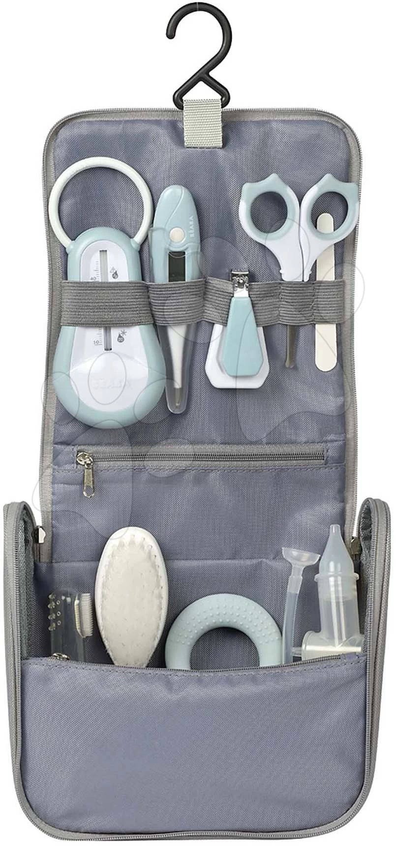 Babypflegeprodukte Hanging Toiletry Pouch Beaba In Hängetasche Mit 9 Zubehör Grün-blau – Bild 7