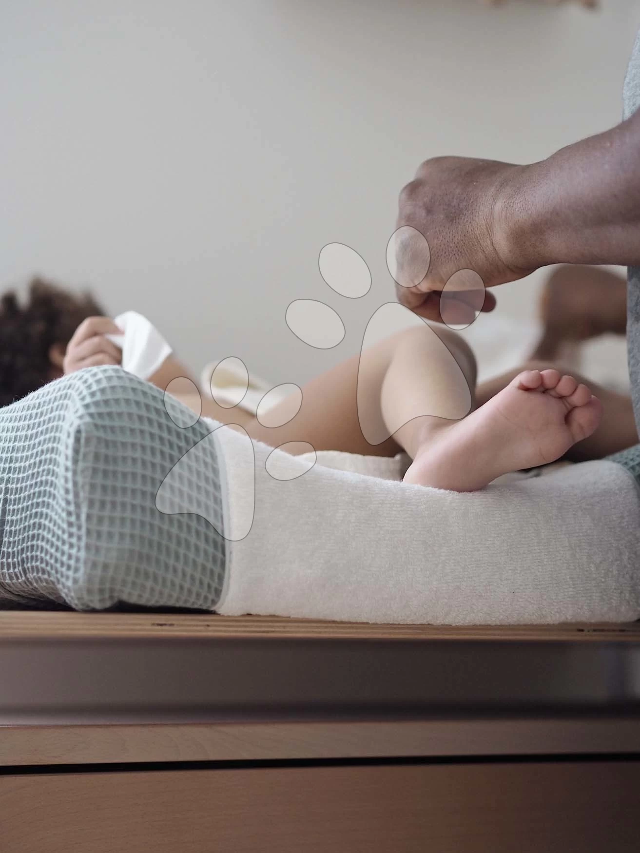 Wickelauflagenbezug Sofalange Green Beaba Grün Mit Rand 100% Bio-Baumwolle Von 0-36 Monaten – Bild 6