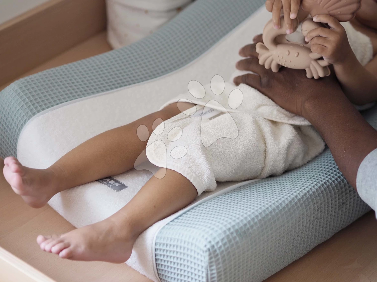 Wickelauflagenbezug Sofalange Green Beaba Grün Mit Rand 100% Bio-Baumwolle Von 0-36 Monaten – Bild 5