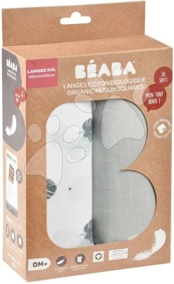 Musselinwindel Aus Der Baumwolle Bolte 2 Swadlles 120 Cm Beaba Mirage Grey/Jungle Set Mit 2 Stück Ab 0 Monat