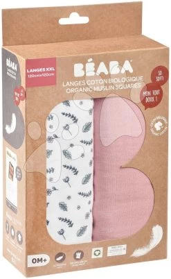 Musselinwindel Aus Der Baumwolle Bolte 2 Swadlles 120 Cm Beaba Old Pink/Floral Campaign Set Mit 2 Stück Ab 0 Monat