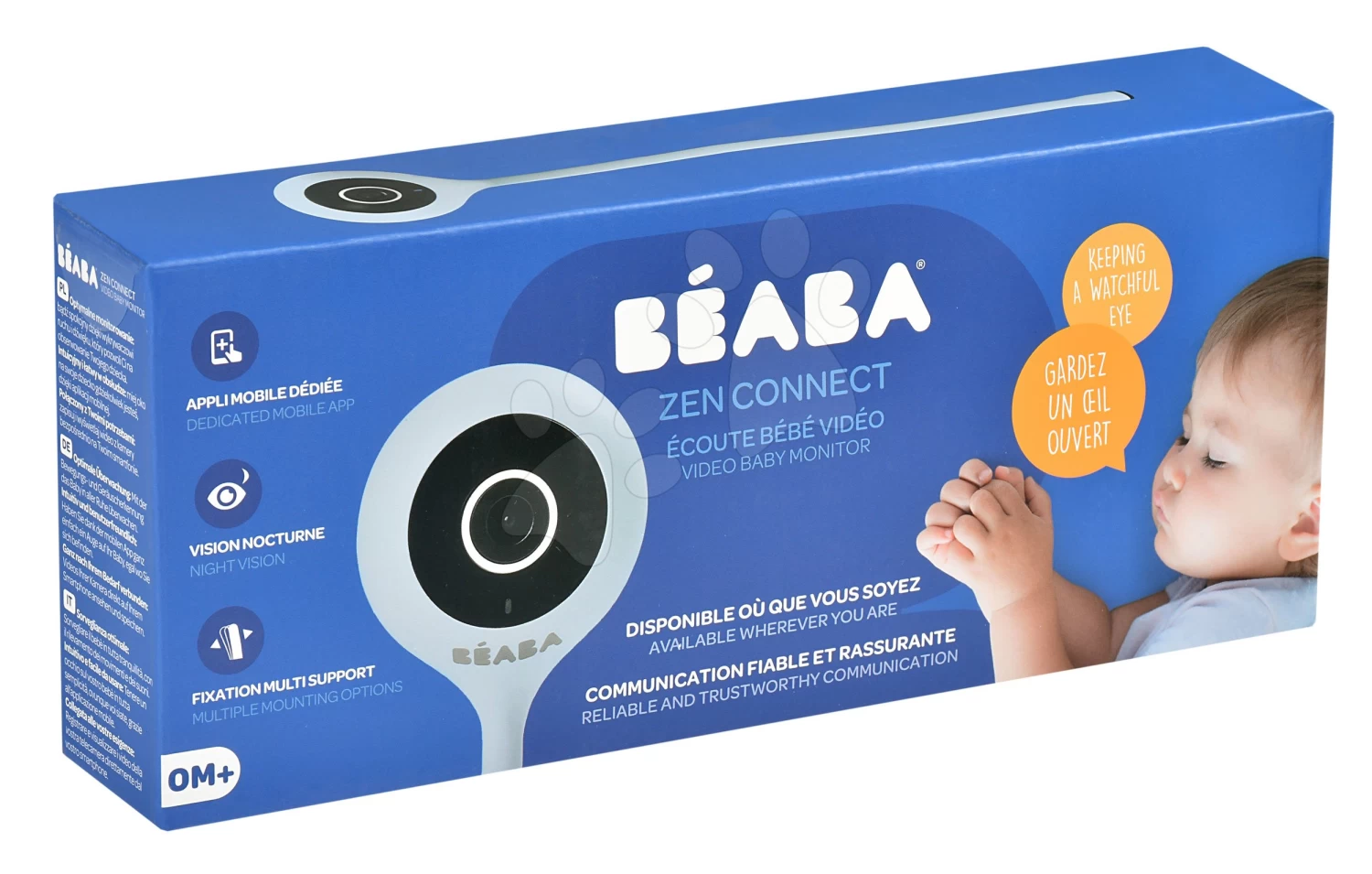 Elektronische Pflegerin New Video Baby Monitor ZEN Connect Grey Beaba Mit Mobilfunkverbindung (Android Und IOS) Mit Infrarot-Nachtsicht – Bild 14
