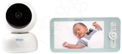 Elektronischer Babysitter Video Baby Monitor Zen Premium Beaba 2in1 Mit 360-Grad-Drehung 1080 FULL HD Mit Infrarot-Nachtsicht