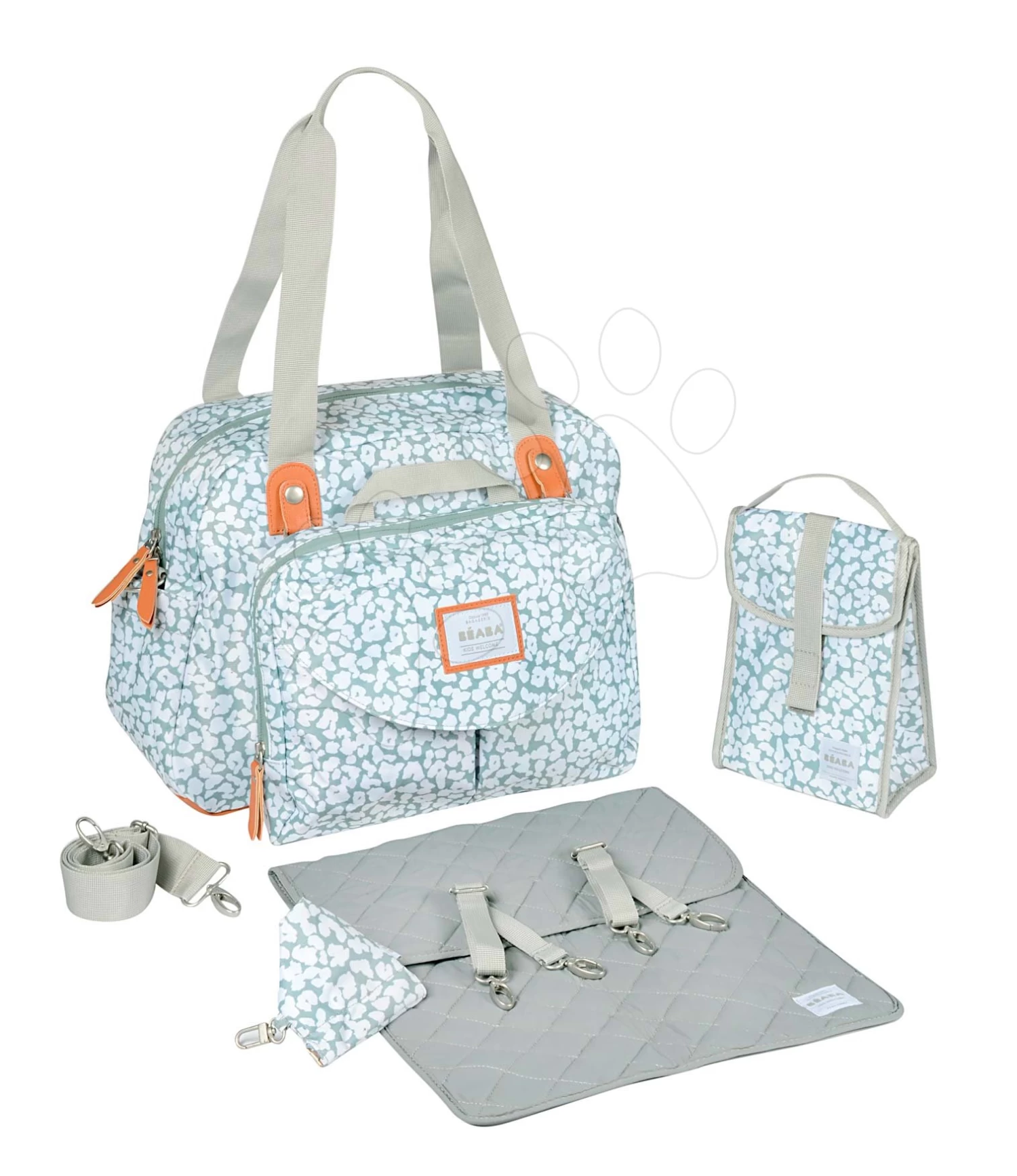 Wickeltasche Für Beaba Kinderwagen Geneva II Cherry Blossom
