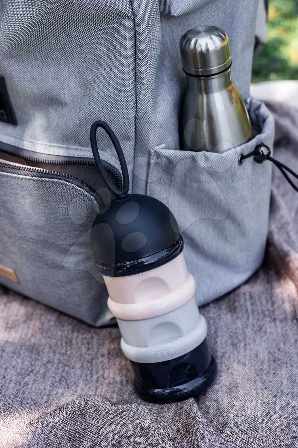 Wickeltasche Als Rucksack Vancouver Backpack Heather Grey Beaba Mit Zubehör 22 L Volumen 42 Cm Hellgrau – Bild 14