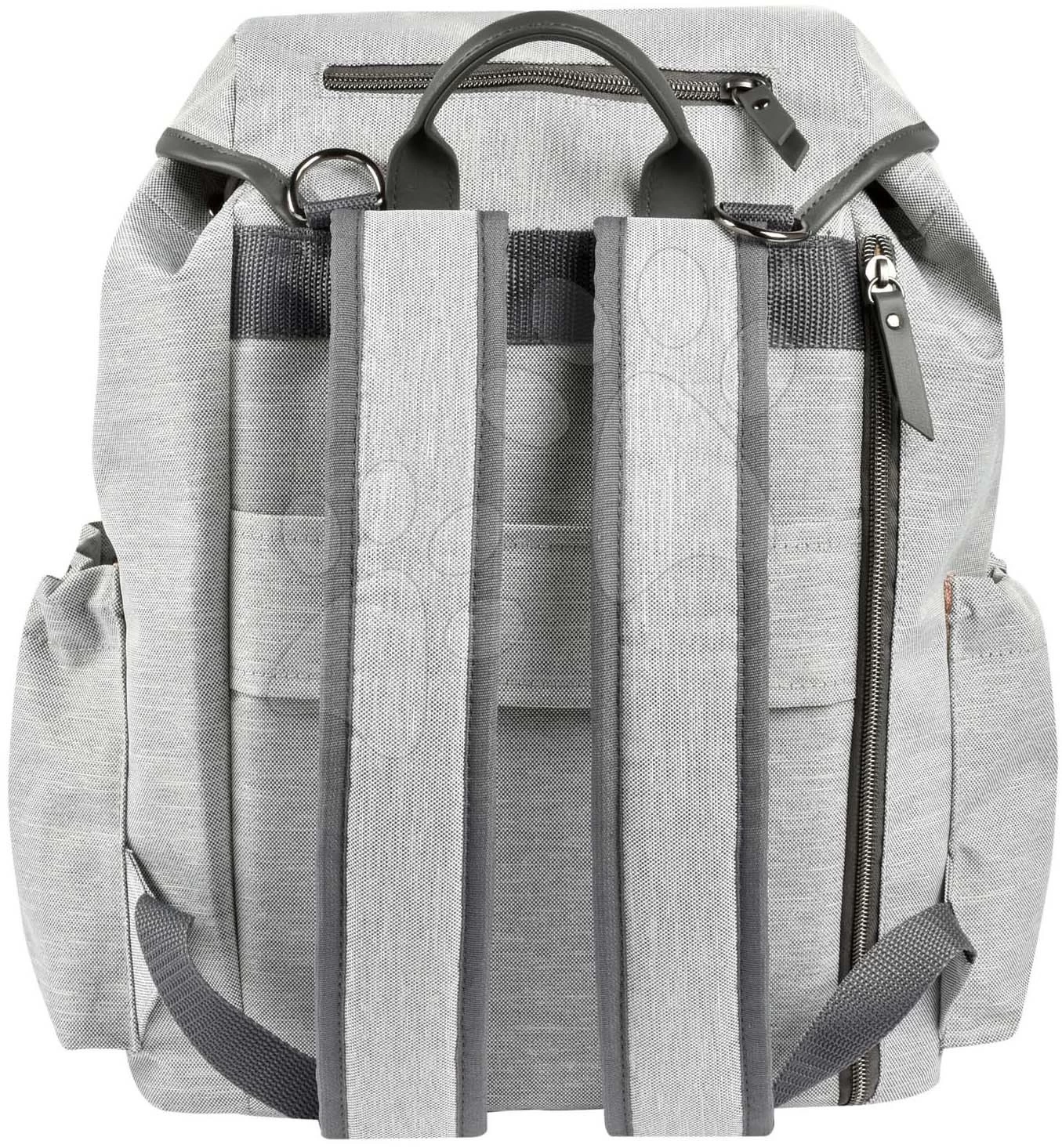 Wickeltasche Als Rucksack Vancouver Backpack Heather Grey Beaba Mit Zubehör 22 L Volumen 42 Cm Hellgrau – Bild 2