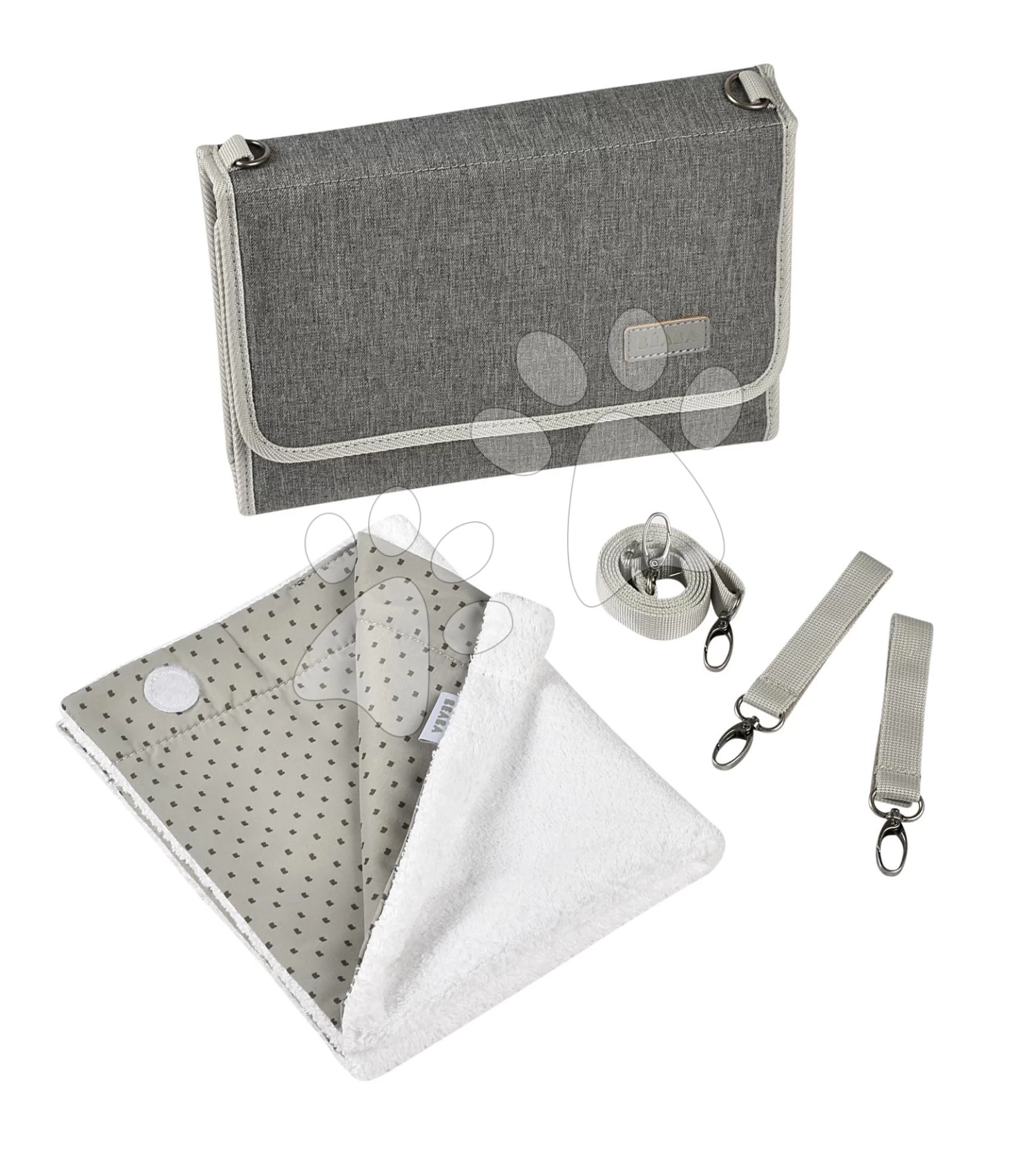 Wickeltasche Mit Wickelunterlage Beaba Geneva Heather Grey Grau BE940272