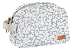 Kosmetiktasche Tolietry Pouch Beaba Cherry Blossom Mit Reißverschluss Grau Mit Muster BE940281