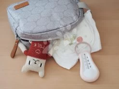 Kosmetiktasche Tolietry Pouch Beaba Tiny Dots Mit Reißverschluss Grau Mit Punkten BE940282