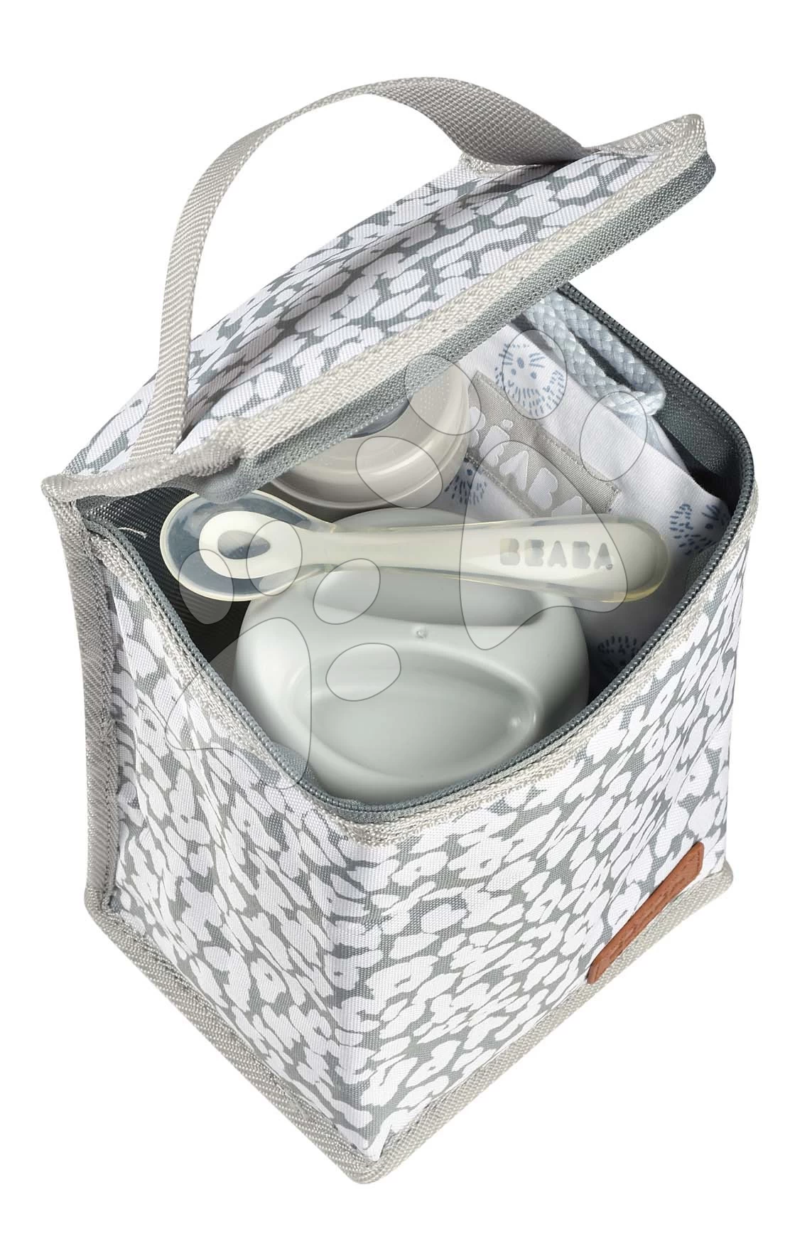 Isothermische Verpackung Beaba Cherry Blossom Für Lebensmitteldosen, Grau Mit Motiv BE940285