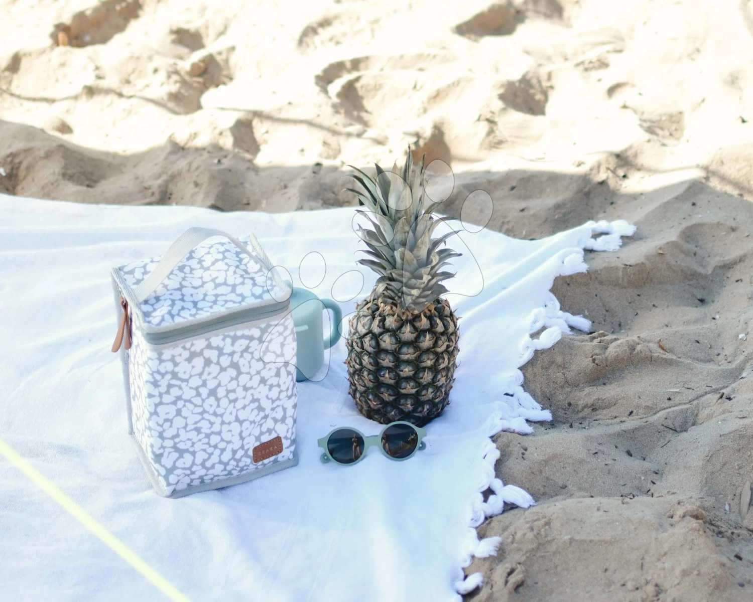 Isothermische Verpackung Beaba Cherry Blossom Für Lebensmitteldosen, Grau Mit Motiv BE940285 – Bild 3