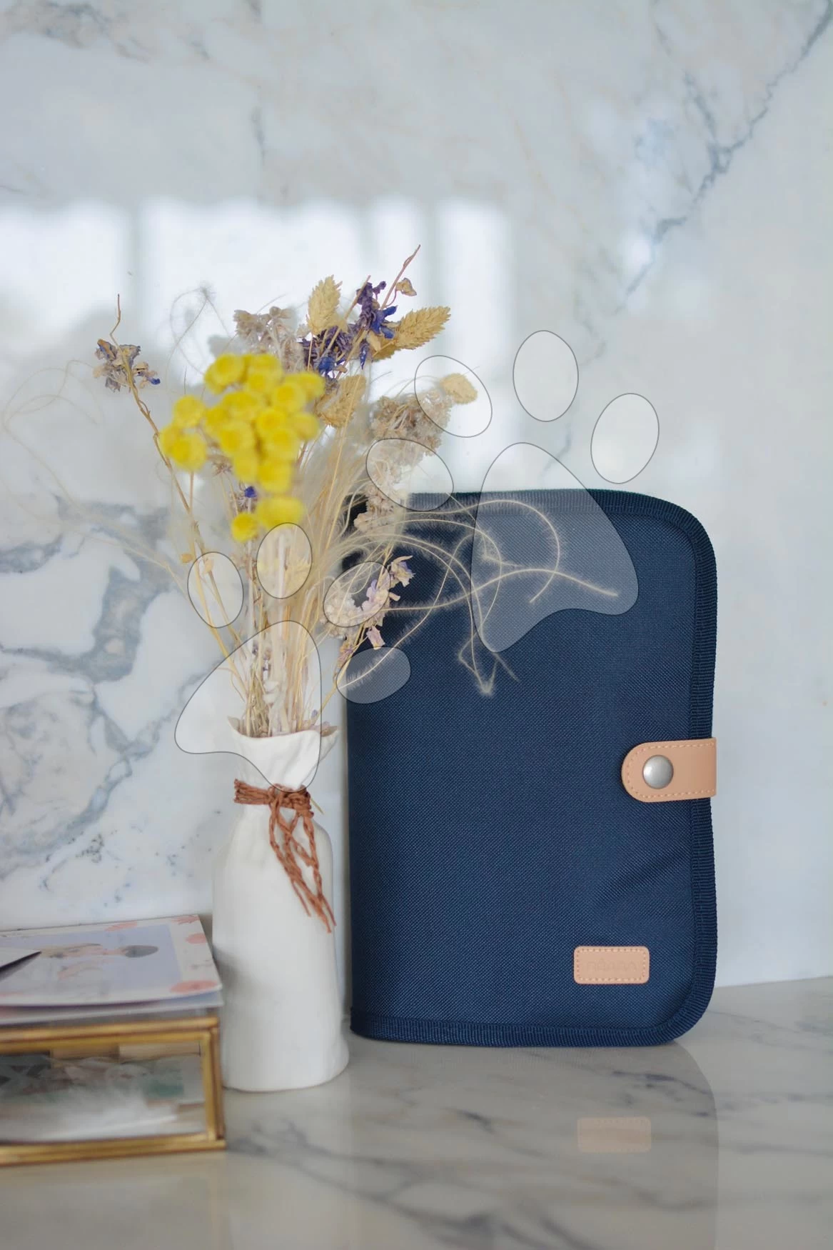 Textilhülle Für Die Gesundheitsdokumentation Des Kindes Health Book Protection Beaba Blue Marine Blau BE940292 – Bild 2