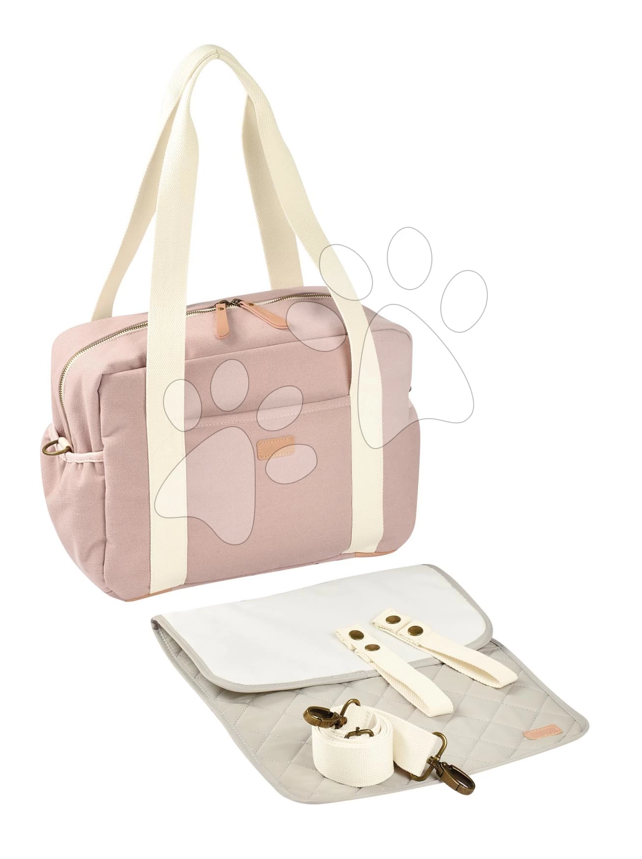 Wickeltasche Für Den Kinderwagen Paris Beaba Rose Mit Zubehör Rosa BE940297 – Bild 2