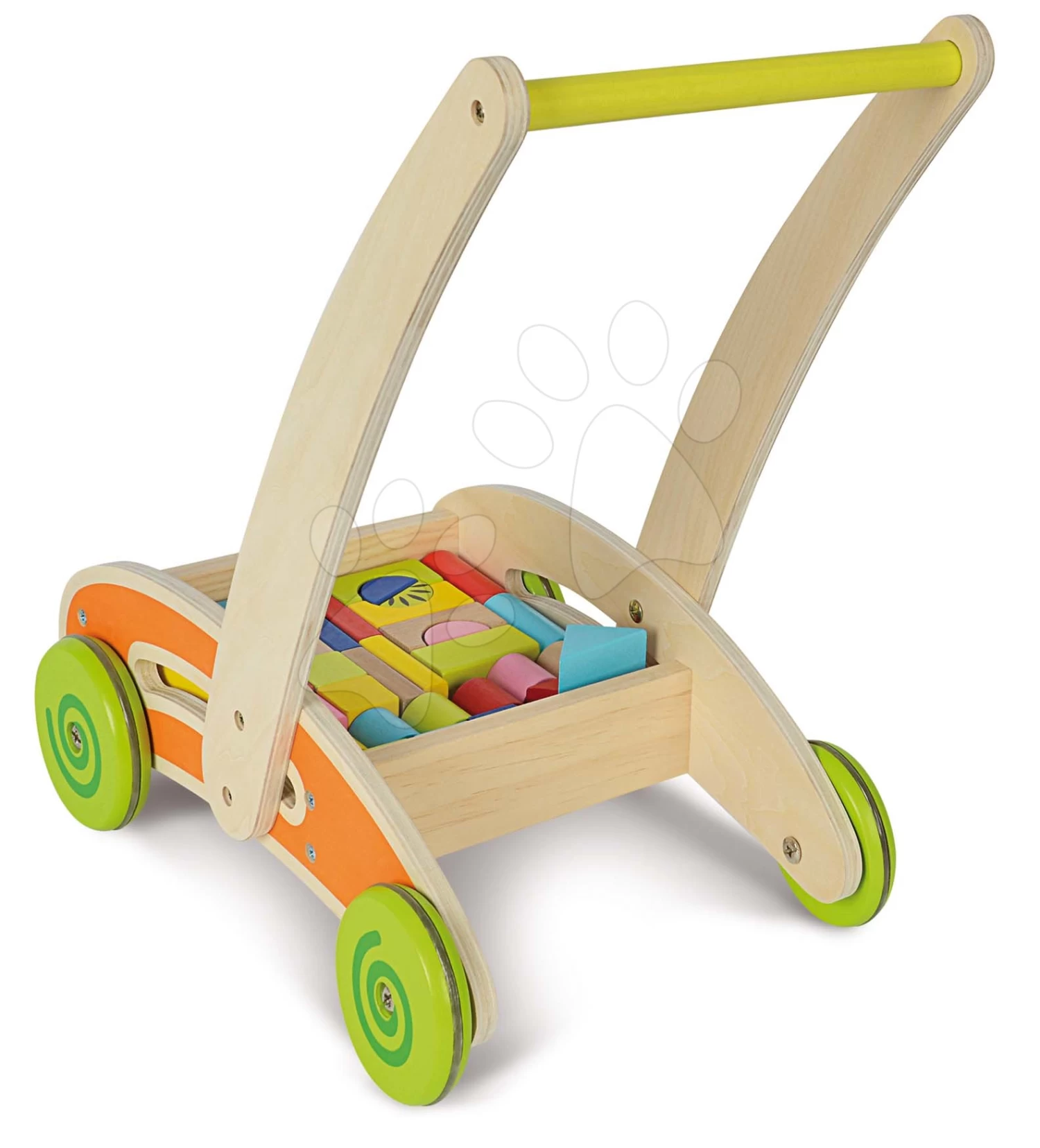 Lauflernhilfe Aus Holz Activity Walker Eichhorn Wagen Mit 35 Bemalten Würfeln Ab 12 Monaten