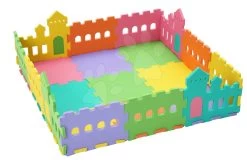 Schaumstoffteppich Lee Chyun Burg Mit Zaun Im Beutel 25 Teile 32*32*1,3 Cm Ab 0 Monaten