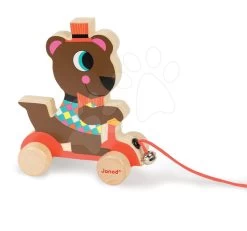 Holzbär Janod Zirkustier Zum Ziehen Mit Glocke Ab 12 Monaten