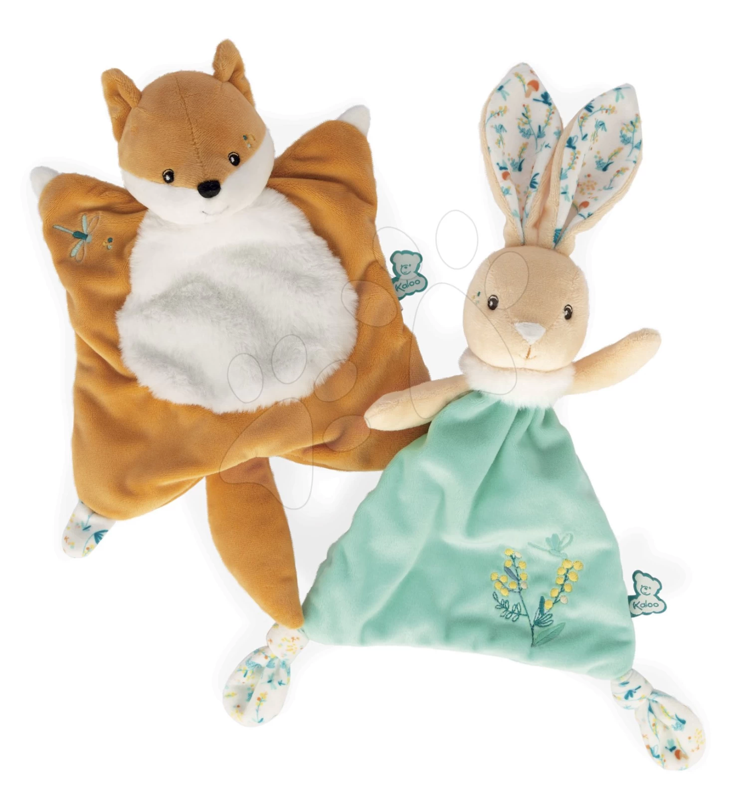 Kuschel-Plüschhase Justin Rabbit Triangle Doudou Fripons Kaloo Aus Feinem Stoff 20 Cm Im Geschenkkarton Ab 0 Monaten – Bild 5