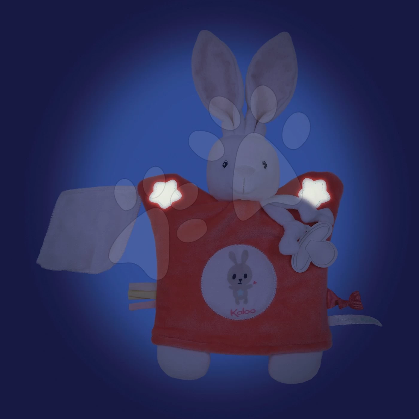 Plüschpuppen-Kuschelhase Imagine Doudou Kaloo Fluoreszierend 20 Cm Rot Ab 0 Monaten – Bild 3