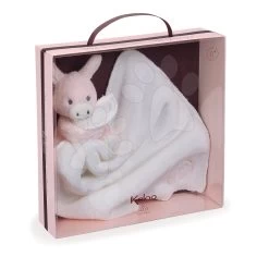 Esel Zum Kuscheln Les Amis Doudou Kaloo Doudou Mit Einem Tuch In Einer Geschenkbox 28 Cm Rosa Ab 0 Monaten
