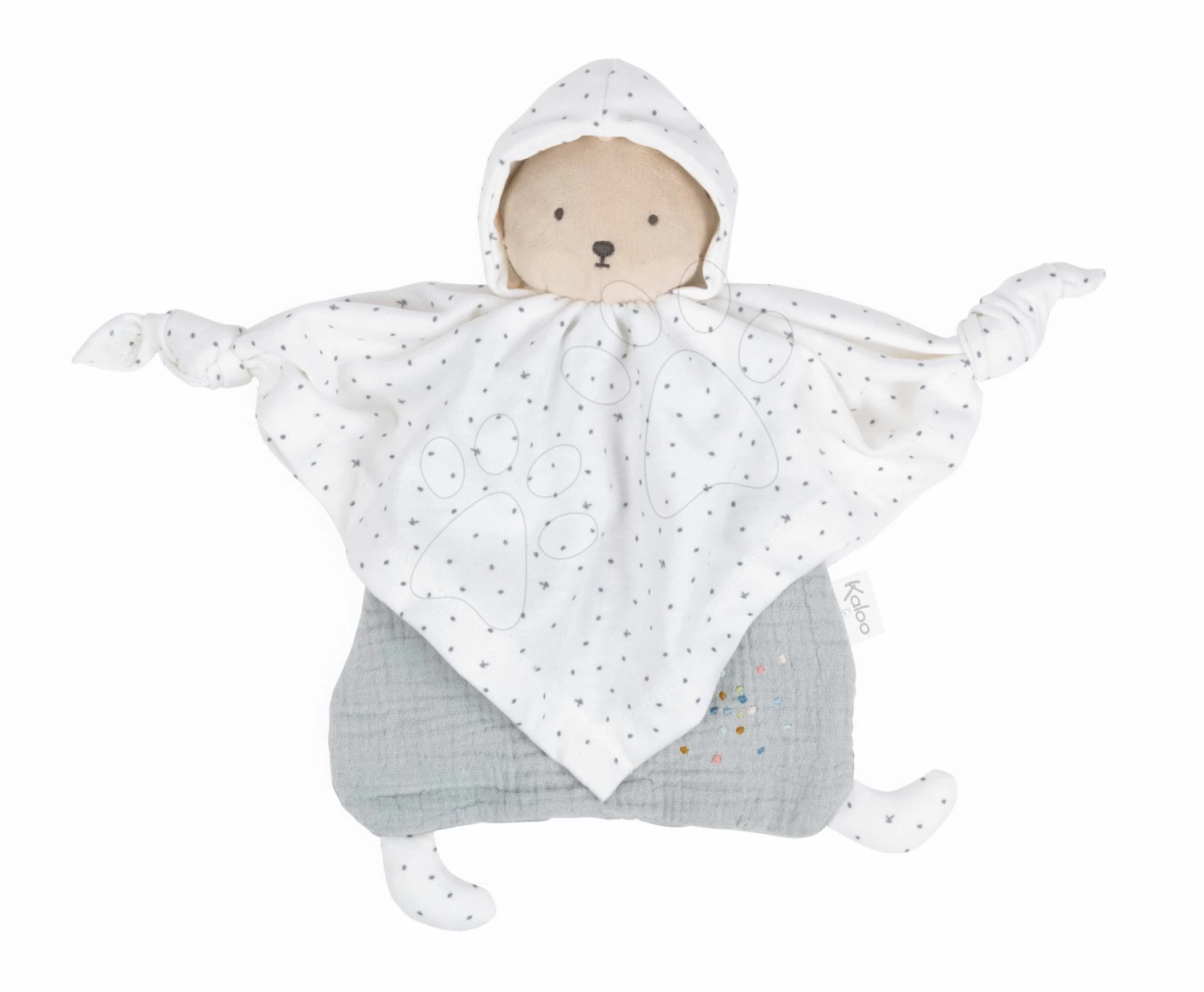 Bär Aus Textil Grau Organic Cotton Doudou Bear Grey Kaloo Zum Kuscheln Im Kinderbett 20 Cm Im Geschenkkarton Ab 0 Monaten