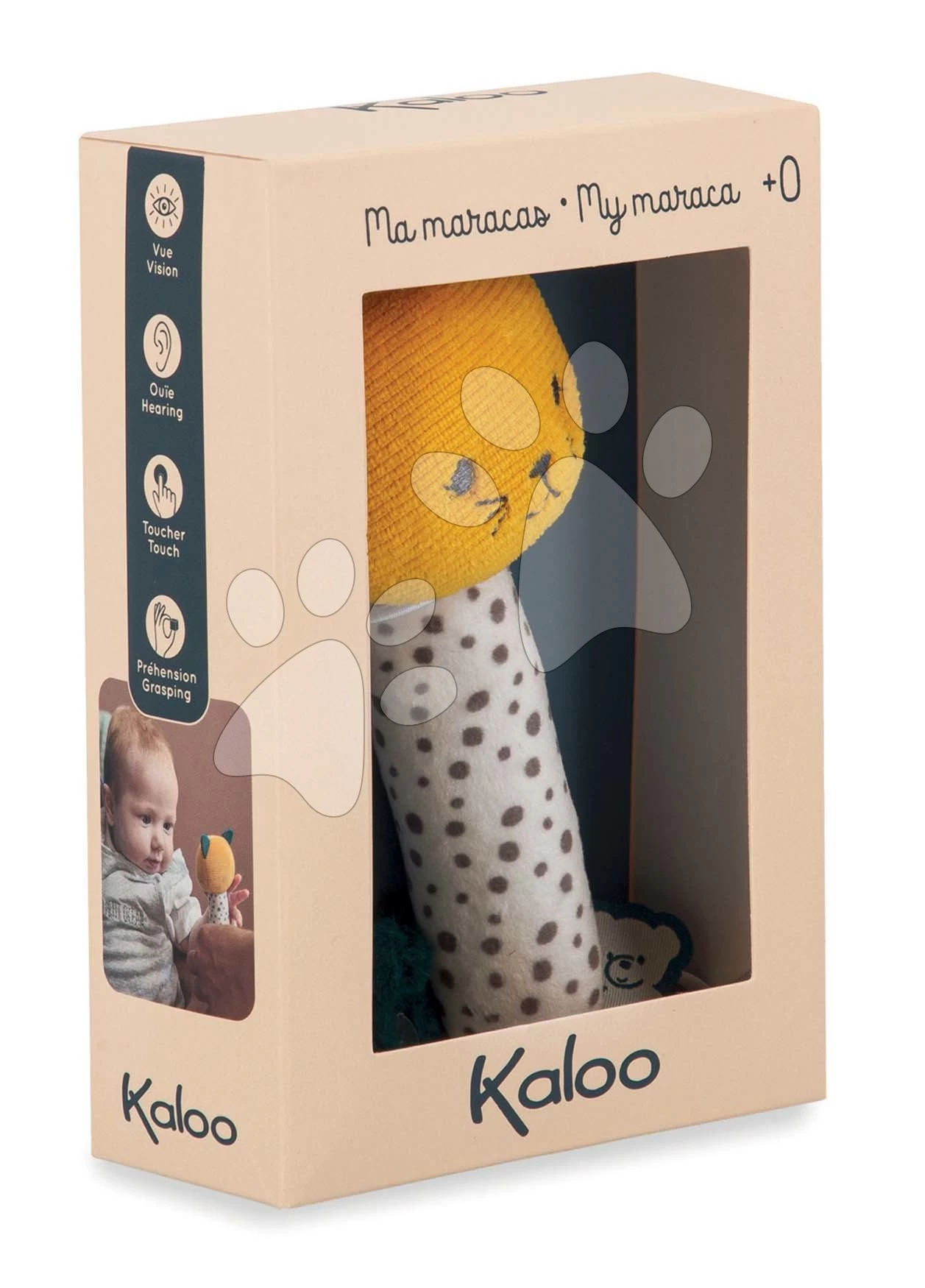 Plüsch- Rassel Maracas Für Die Entwicklung Der Sinne Des Babys Stimuli Kaloo Gelb 14 Cm Ab 0 Monate K971603 – Bild 6