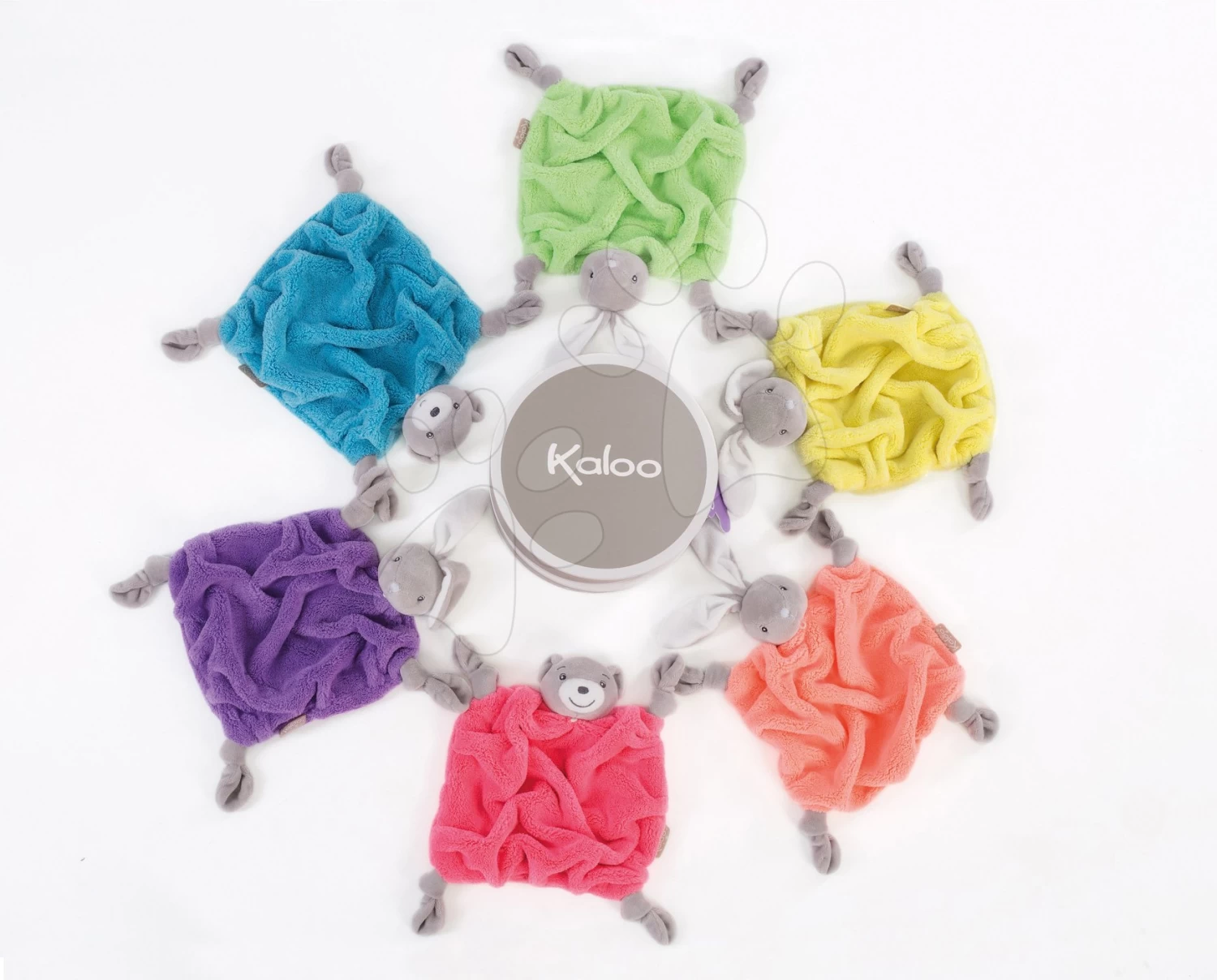 Kuschel-Teddybär Neon Doudou Kaloo 20 Cm Im Geschenkkarton Für Die Kleinsten Rosa – Bild 2