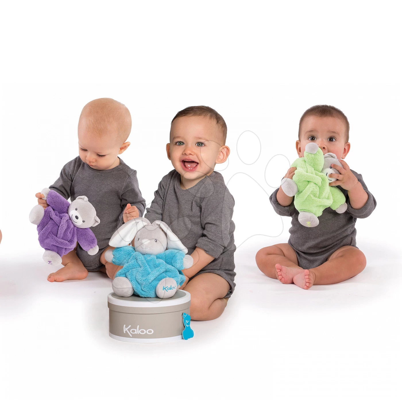 Kuschel-Teddybär Neon Doudou Kaloo 20 Cm Im Geschenkkarton Für Die Kleinsten Rosa – Bild 4