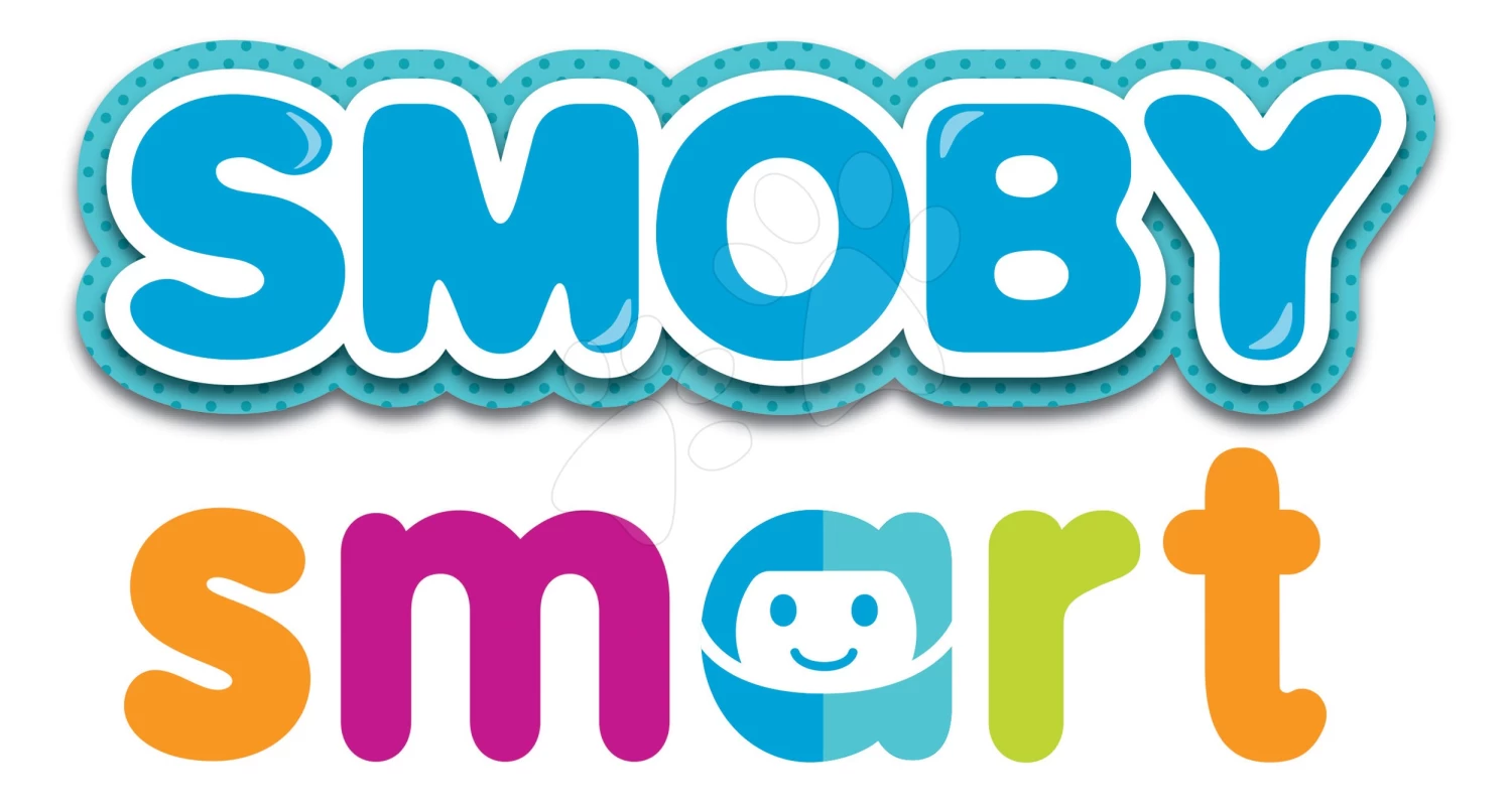 Set Interaktiver Roboter TIC Smart Smoby Mit 3 Lernspielen Und Rutschfahrzeug Auto Bobby Car Neo Pink – Bild 20