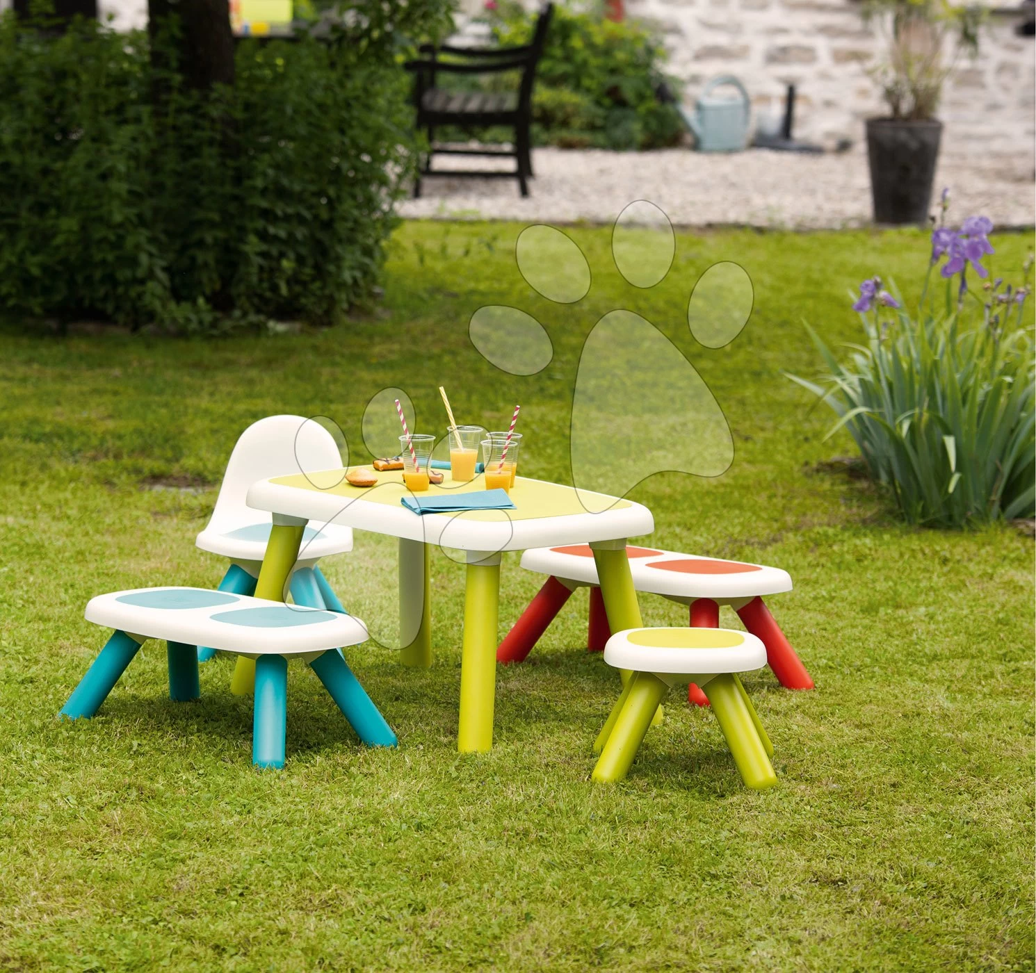 Set Lauflernhilfe Mit Didaktischem Koffer Trott Cotoons 2v1 Smoby Mit Ton Und Licht Und Ein Tisch Mit Zwei Kinderstühlen Kid – Bild 18