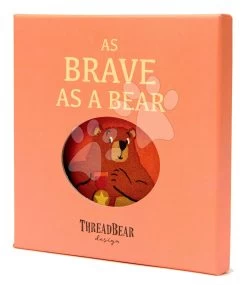 Buch Aus Textil Brave As A Bear Rag Book ThreadBear Mit 12 Wildtieren 100% Feine Baumwolle Im Geschenkkarton Ab 0 Monaten